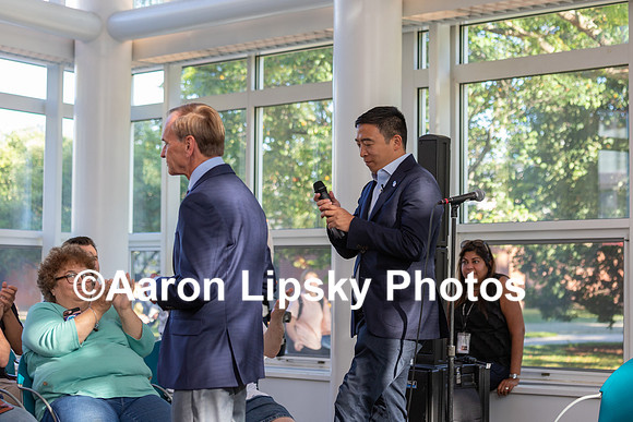 Andrew Yang at campaign event in Flag Room at Keene State College on August 26, 2019-2008
