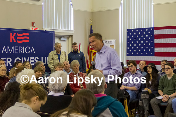 John Kasich at campaign event at Historical Society of Cheshire County, Keene NH, on January 30, 2016-2346
