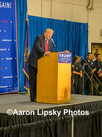 Donald Trump at a campaign event at Keene High School, Keene, NH, on September 30, 2015-0320