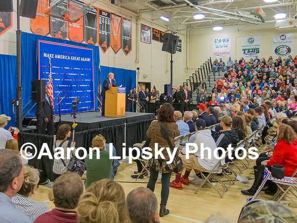 Donald Trump at a campaign event at Keene High School, Keene, NH, on September 30, 2015-0307