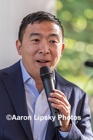 Andrew Yang at campaign event in Flag Room at Keene State College on August 26, 2019-2017