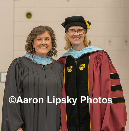 Principal Heather McKillop and Superintendent Dr. Ann Forrest pose after handing out diplomas and pins at the commencement ceremony at ConVal Regional High School in Peterborough Saturday morning-4034